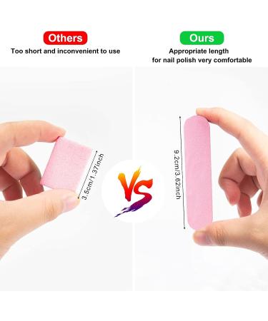 ANRUI Mini Nail File and Buffer Set - 20 PCS Professional 100/180 Grit Double Sided Nail Files, Washable Nail Buffer Block for Gel and Acrylic Nails - Pink | Ideal for Home and Salon Use - Buy Online on GoSupps.com
