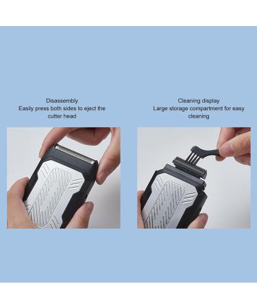 Beard Trimmer for Men Electric Foil Beard Trimmer with Removable Cutter Head 2-in-1 USB Rechargeable Trimmer for Barber Shops Personal Grooming at Home - Buy Online on GoSupps.com