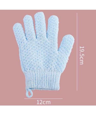 Exfoliating Shower Gloves - Deep Scrub Mitts for Gentle Skin Exfoliation | Body Back Scrubber - Bath Exfoliator for Men & Women (1 Pair - Pink - Buy Online on GoSupps.com