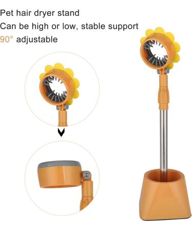 Blow Dryer Holder Stand Hair Dryer Stand Holder Hands Free Flexible Hair Dryer Stand Stainless Steel Adjustable Angle Hair Dryer Holder With Stable Base Easily Install and(Yellow belt flowers) - Buy Online on GoSupps.com