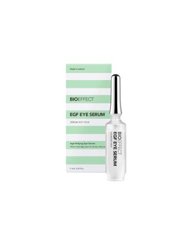 BIOEFFECT EGF Eye Serum with De-Puffer Rollerball  Anti-Aging Corrective  Lifting and Moisturizing Contour Gel  Reduce Under-Eye Bags  Wrinkles  Puffiness  Fine Lines with Barley Growth Factor Protein