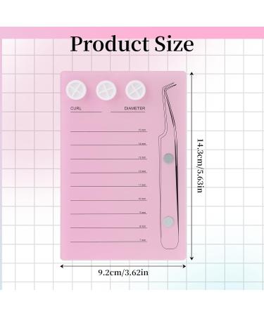 Acrylic Eyelash Extension Tool | Pink Lash Tile Holder & Organizer with Suction for Tweezers - Buy Online on GoSupps.com