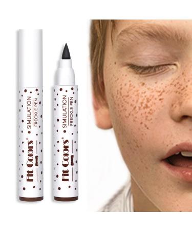 Freckles Makeup Natural Fake Freckles Light Brown & Dark Brown Natural Freckles Makeup Waterproof Long Lasting Quick Dry Uwariloy 02
