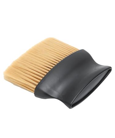 Qukaim Barber Face Brush Professional Neck Duster Brush for Barber Neck Hair Removal Brush Soft Neck Cleaning Brush Light Yellow