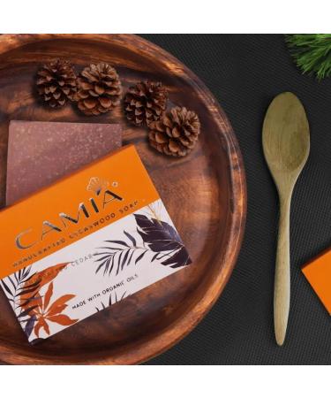 CA.MIA 100% Organic Handmade Cedarwood Soap | Natural Vegan Luxury Bath Soap | Cruelty-Free Chemical & Preservative-Free - Buy Online on GoSupps.com