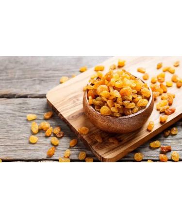 Golden Medium Raisins 2X1Kg (2Kg) | whole bleached South African Thompson Seedless grapes | Perfect For Baking Cooking or Snacking - Buy Online on GoSupps.com