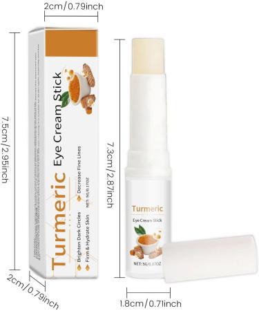 Turmeric Eye Cream Stick Eye Balm Eye Balm Stick For Under Eye Bags Turmeric Eye Cream Moisturizing Eye Cream (3) - Buy Online on GoSupps.com