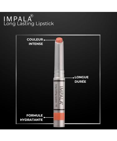 Impala - Longlasting Lipstick | Color 110 Nude | Permanent Lipstick | Permanent Lipstick Stick | Long Lasting | Moisturizing Lipstick - Buy Online on GoSupps.com