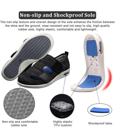 Homesally Diabetic Shoes for Men and Women - Orthopaedic Slippers for Diabetic Feet - Wide Width Walking Sneakers - Lightweight Outdoor Footwear (44.5EU/Label 48, Light Grey) - Buy Online on GoSupps.com