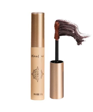 Waterproof Eyelash Mascara - 2.5g Waterproof Mascara Makeup Mascara Volume And Length Mascara For Lash Mascara liquid l ash Extensions | Smudge Proof Eye Lash Mascara For Sensitive Eyes Volume 02#brown 02#brown
