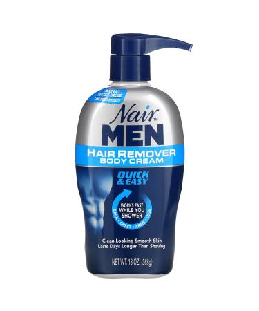 Nair Hair Remover Men Body Cream 368 ml Pump by Nair 13 Ounce (Pack of 1)
