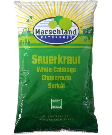 Marschland Naturkost Bioland Organic Sauerkraut Foil Bag MARSCHLAND (2 x 520 gr)