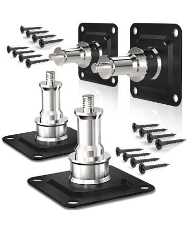LimoStudio 4-Pack Wall and Ceiling Mount with 5/8 Stud and 1/4" Thread with Screws for Photo Studio and Video Shooting, AGG3212 4PACK