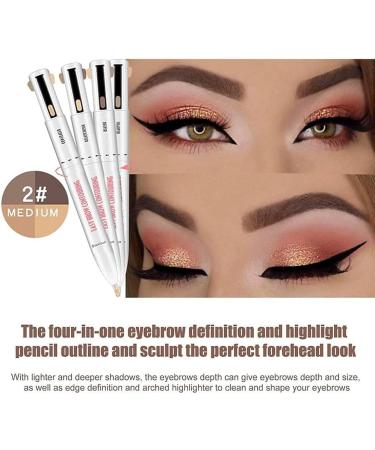 1 piece 4-in-1 eyebrow pencil with round beads portable eyebrow pencil eyebrow pencil long-lasting eyebrow pencil beautiful formakeup Clever and attractive - Buy Online on GoSupps.com