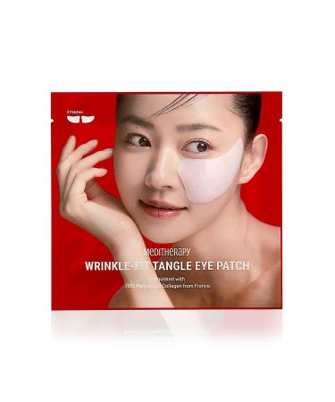MEDITHERAPY Mega Under Eye Masks (4 Pairs) Wrinkle-Fit Tangle Eye Patch Korean Eye Mask for Puffiness Dark Circles Under Eye Bags Anti-Wrinkle Korean Skincare