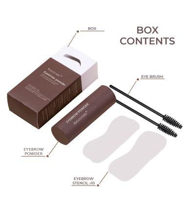 10PCS Eyebrow Stamp Stencil Kit - Professional Waterproof Brow Template for Natural Brown Makeup - Buy Online on GoSupps.com