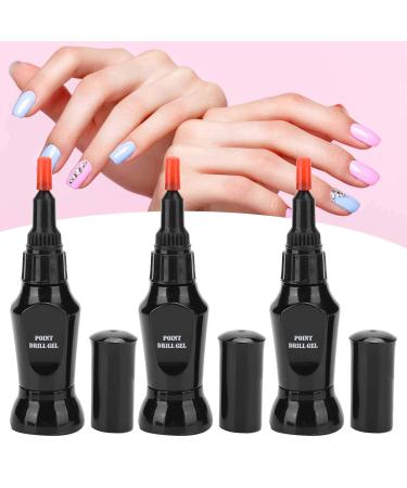 Nail Rhinestone Glue - 3 Super Adhesive UV Gel Resin for Nail Art 10ml - Perfect for Gem Jewelry Accessories - Buy Online on GoSupps.com