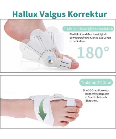 Adjustable Hallux Valgus Correction Rail for Big Toe Straightening - Unisex Day & Night Relief | Comfortable & Effective Solution - Buy Online on GoSupps.com