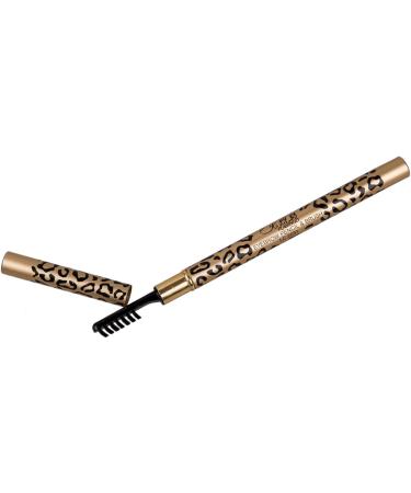 Louttary Double Eyebrow Pencil Dark Brown + 4 Eyebrow Stencils - Buy Online on GoSupps.com