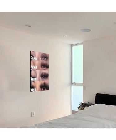 UTWEXZKGE Eyelash Extension Poster - Aesthetic Canvas Art for Beauty Salons | 16x24in (40x60cm) Wall Decor - Buy Online on GoSupps.com
