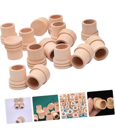 Mobestech 40 STK MOXA Fire Extinguisher & Wooden Massage Roller - Moxa Wood Accessories for Moxibusstation & Massage Therapy - Buy Online on GoSupps.com