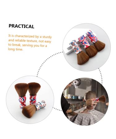 Frcolor 4-Piece Hair Cleaning & Shaving Brush Set | Professional Barber Multi-Purpose Brushes for Salon Use - Buy Online on GoSupps.com
