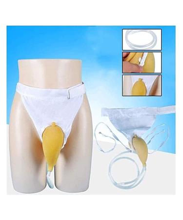 Easy Use Urine Drainage Bag Men's Portable Pee Holder Elastic Waistband Spillproof Incontinence 0121 (Size : 2pcs)