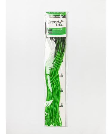DreadLab - Soft Style Ombre Double Ended Synthetic Dreadlocks Twists 10 Pack (Black - Light Spring Green Transitional) - Buy Online on GoSupps.com