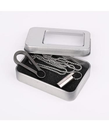 SW633 Micro Titanium Portable Pill Case Keychain | Waterproof Mini Pill Holder for Travel & Camping | Includes Titanium Clip & Stainless Steel Necklace - Buy Online on GoSupps.com
