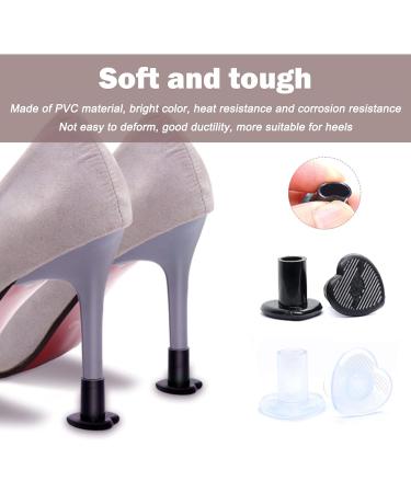 SooGree High Heel Cap Protectors - 6 Pairs Heart Shaped | Anti-Slip & Protects High Heel Shoes from Bricks - Women's Heel Repair Caps - Buy Online on GoSupps.com