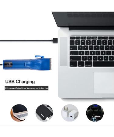 Professional Hair Clippers & Beard Trimmer Kit - Cordless T-Blade Edgers for Men | Rechargeable Hair Cutting Tools | Ideal Christmas Gifts (Blue - Buy Online on GoSupps.com