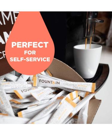 Fountain Coffee White Sticks - Individually Packaged 2.5g Milk Powder Portion Packs (300 Count) for Perfectly Brewed Coffee - Buy Online on GoSupps.com
