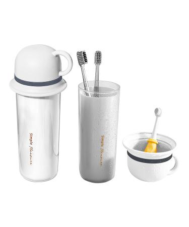 Durtail Creative toothbrush case toothbrushes Etui Reise Set 3 in 1 portable toothbrush case portable toothbrush mug travel for business trips camping travel at home (