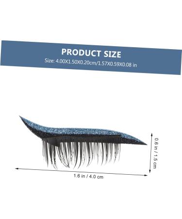 HAPINARY 4 Pairs False Eyelashes Eye Makeup Sticker Blue Tape Adhesive Man Liquid Eyeliner Halloween Plastic 1 count (Pack of 1) Blue - Buy Online on GoSupps.com