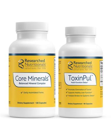 Researched Nutritionals ToxinPul Binder & Core Minerals Bundle - Support Minerals Status in The Body During Binder Protocols (2 Products)