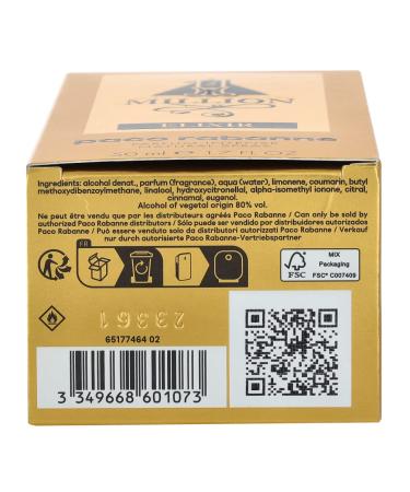 Paco Rabanne 1 Million Elixir Intense for Men - 1.7 oz EDP Spray - Buy Online on GoSupps.com