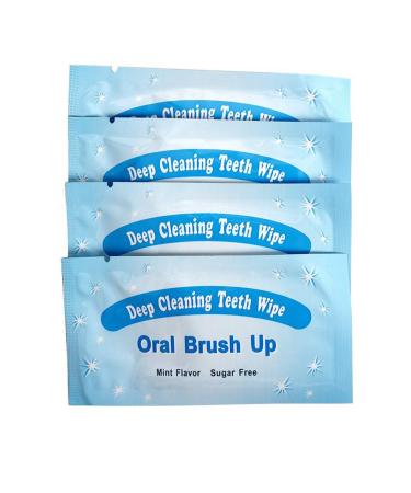 Mint-Flavored Teeth Whitening Oral Cleaning Wipes - 100 Count (Pack of 1) - Buy Online on GoSupps.com
