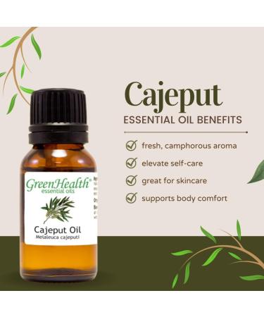 GreenHealth Cajeput 1 fl oz (30 ml) Glass Bottle 100% Pure Essential Oil - Buy Online on GoSupps.com
