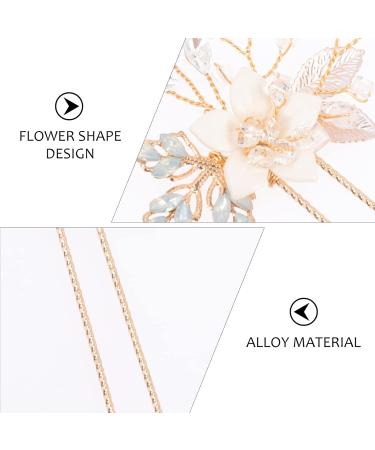 CALLARON Bridal Hair Clip Wedding Hair Clip Wedding Flower Hair Rhinestone Crystal Bride Hair Clips Jewelry Hair Accessories Hairpiece for Women Bridal Hair Clip Wedding Hair Clip - Buy Online on GoSupps.com