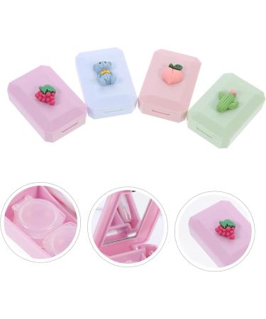 Solustrie 12 STK Contact Lens Container Set | Travel Case & Organizer | Glass Terrarium Holder with Suction Rod | International Shipping Available - Buy Online on GoSupps.com