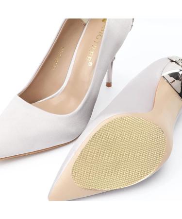 Non-Slip Shoe Pads - Self-Adhesive Anti-Slip Grips for Shoes | 6 Pairs Beige Silicone Sole Protectors - Odorless & Noise Reducing - Buy Online on GoSupps.com