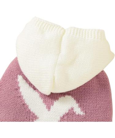 Dog Hoodie Winter Sweater for Small Dogs | Cute Thickened Puppy Clothes - Pink M (82W971) - Buy Online on GoSupps.com