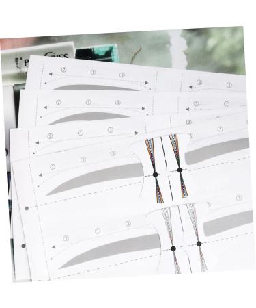 POPETPOP 24 Pcs 48 Eyebrow Template Sticker Eyebrow Stencils Stickers Makeup Tools Eyebrow Trimming - Buy Online on GoSupps.com