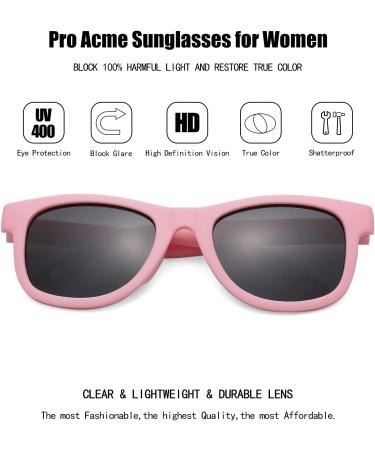 Pro Acme TPEE Polarized Baby Sunglasses with Strap - Pink Frame, Grey Lens - Buy Online on GoSupps.com