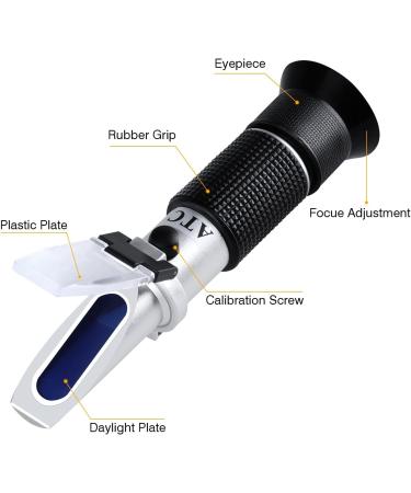 Frost Protection Refractometer | 4-in-1 Coolant & Battery Acid Tester | Check Freezing Points -50 C - Buy Online on GoSupps.com