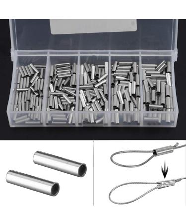 OriGlam 250pcs Copper Barrel Crimp Sleeves Kit for Fishing Line Rigging and Wire Rope - Tackle Connector Kit - Buy Online on GoSupps.com