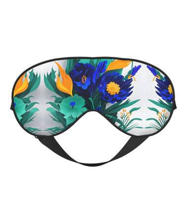 Flower Butterfly Soft Sleep Eye Mask Female Breathable Eye Patch Perfect for Travel and Relaxation