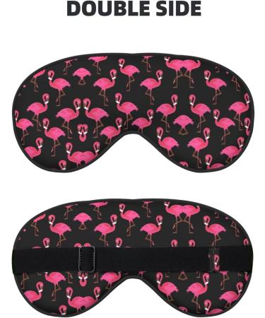 Lovely Pink Flamingos Eye Mask - Soft Adjustable Comfortable Sleep Mask for Men & Women - Perfect for Nighttime Relaxation - Buy Online on GoSupps.com