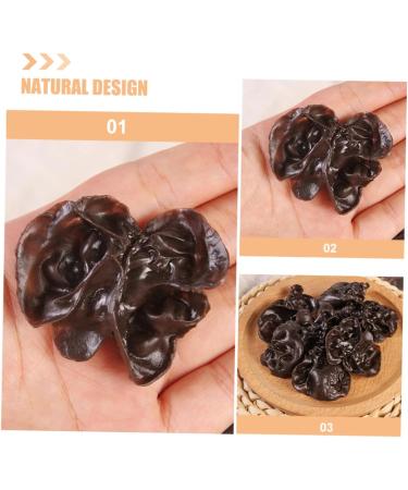 TOPBATHY 10pcs Simulation Vegetables Agarics Props Fake Agarics Vegetables Model Lifelike Veggies Vegetable Photography Props Small Agarics Decoration Wall Fake Black Fungus Food Pvc Dark Brown 5.00X4.20X1.00CM - Buy Online on GoSupps.com
