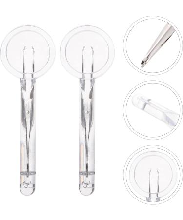 Ibasenice 2-Piece Precision Curved Tweezers Set for Jewelry Eyebrow & Ingrown Hair - Rustproof Handheld Tools for Hobbyists & Lab Use - Buy Online on GoSupps.com